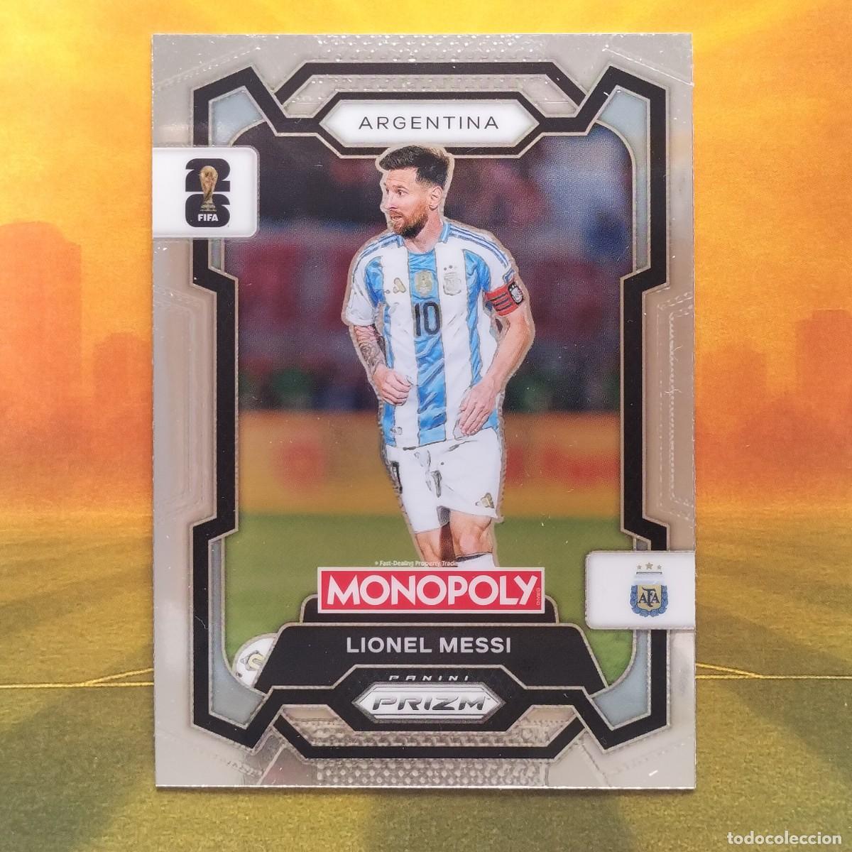 Cromos de F&uacute;tbol: #1 Lionel Messi | Argentina | 2026 Panini Monopoly Prizm FIFA World Cup