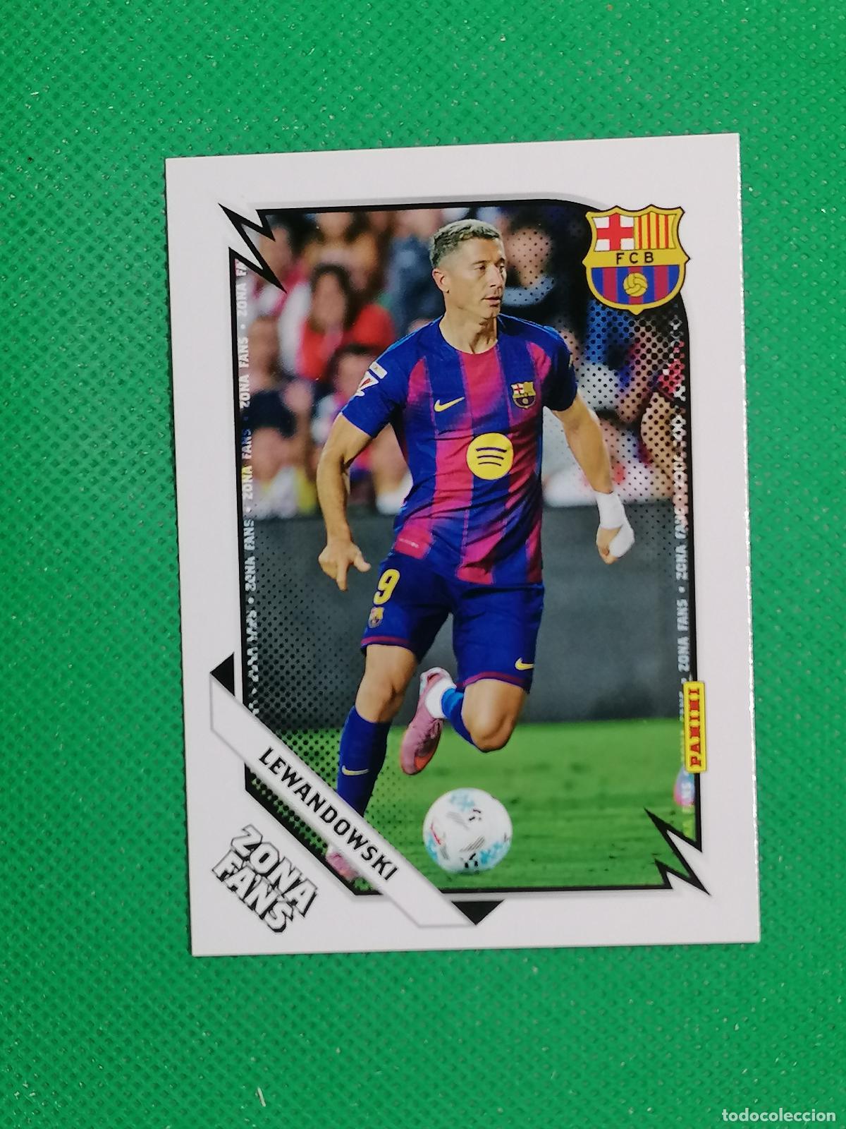 Cromos de F&uacute;tbol: 43 LEWANDOWSKI ZONA FANS ⚽ PANINI CLUB BARCELONA CARD 25 26 2025 2026 ⚽