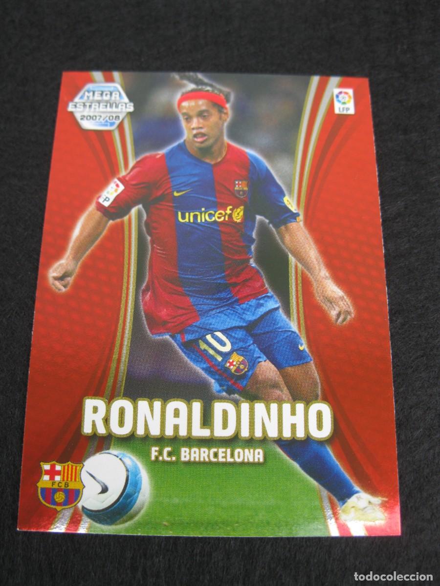 Cromos de F&uacute;tbol: RONALDINHO (F.C. BARCELONA) - N&ordm; 378 - MEGAESTRELLAS - MEGACRACKS 2007-2008 - PANINI - 07-08.