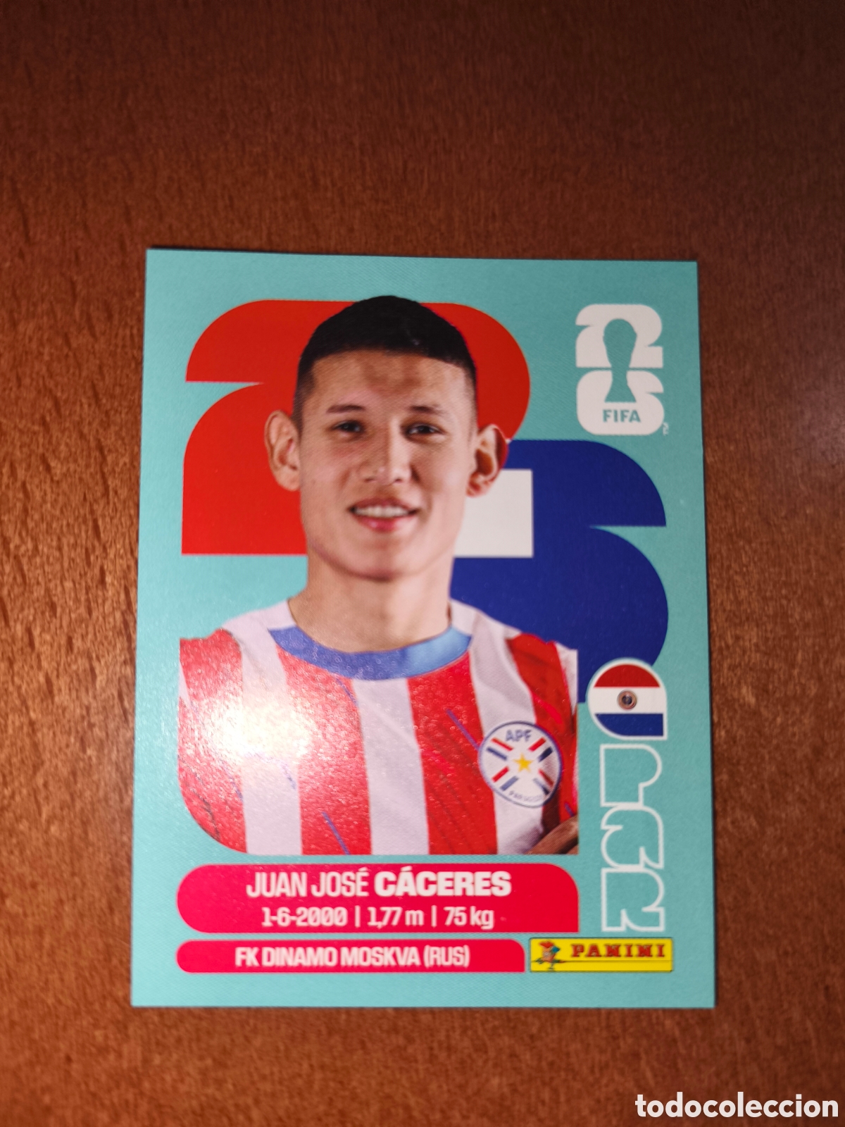 Cromos de F&uacute;tbol: PAR6 Juan Jos&eacute; C&aacute;ceres PAR 6 Fifa World Cup 2026 Paraguay
