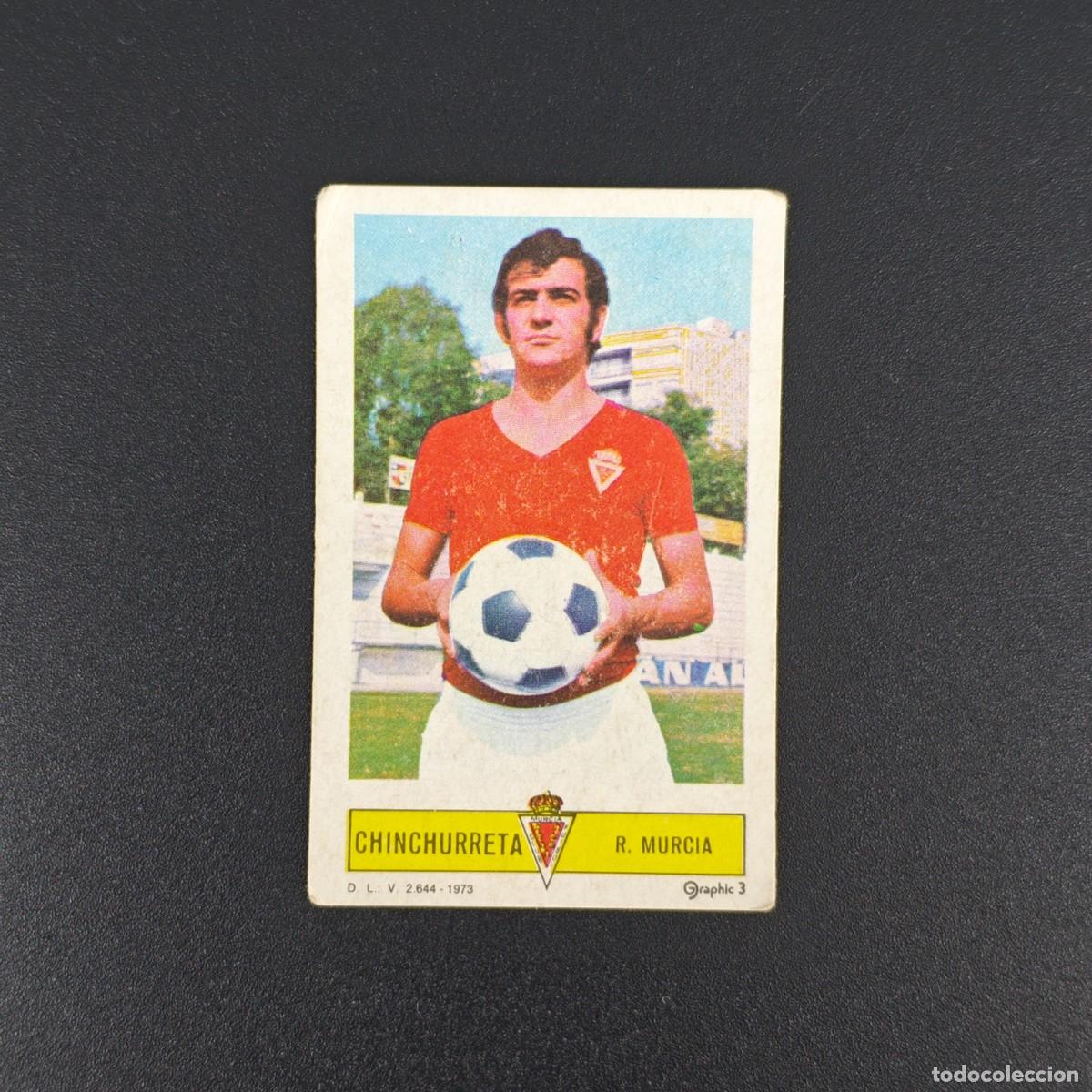 Cromos de F&uacute;tbol: CROMO FUTBOL LIGA ESTE CHINCHURRETA REAL MURCIA NUNCA PEGADO SIN PEGAR 73 74 1973 1974 RA526