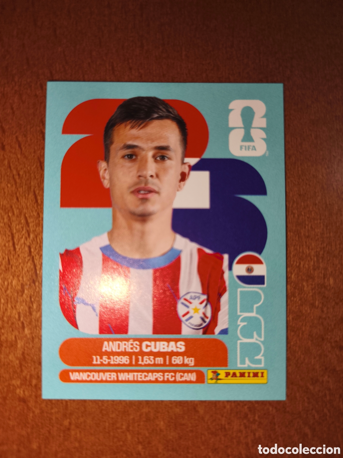 Fu&szlig;ball-Sticker: PAR12 Andr&eacute;s Cubas PAR 12 Fifa World Cup 2026 Paraguay
