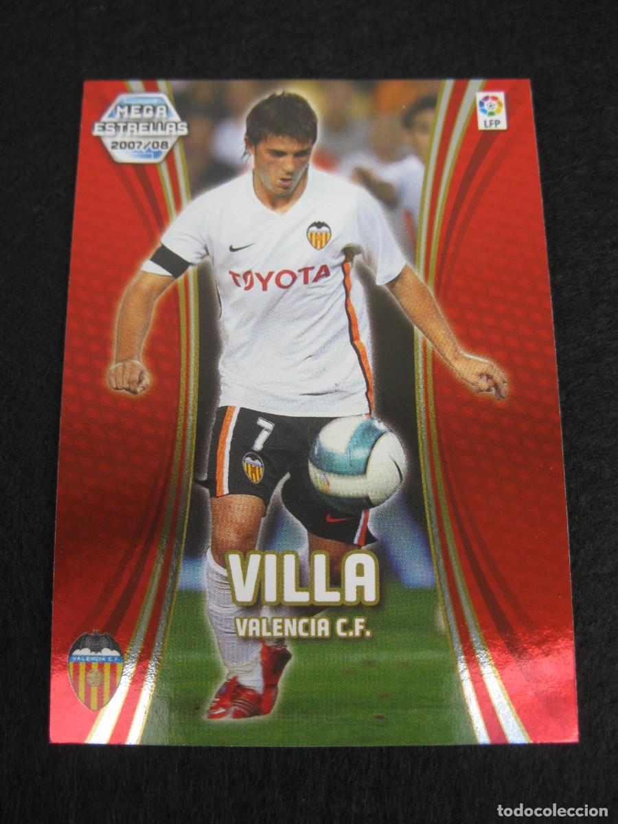 Fu&szlig;ball-Sticker: VILLA (VALENCIA C.F.) - N&ordm; 379 - MEGAESTRELLAS - MEGACRACKS 2007-2008 - PANINI - 07-08.