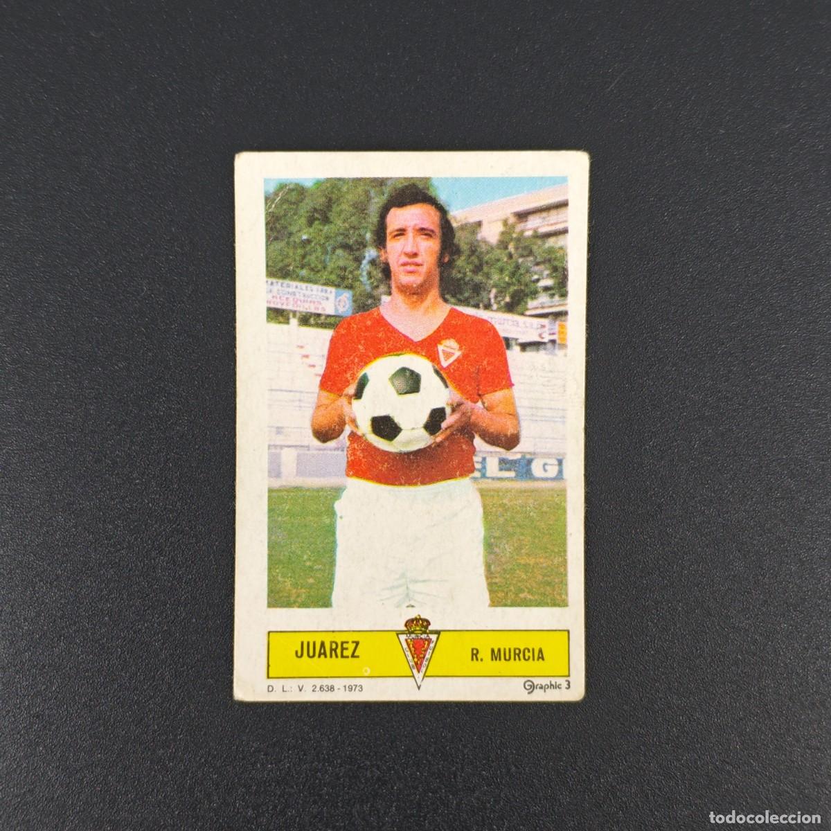 Fu&szlig;ball-Sticker: CROMO FUTBOL LIGA ESTE JUAREZ REAL MURCIA NUNCA PEGADO SIN PEGAR 73 74 1973 1974 RA526