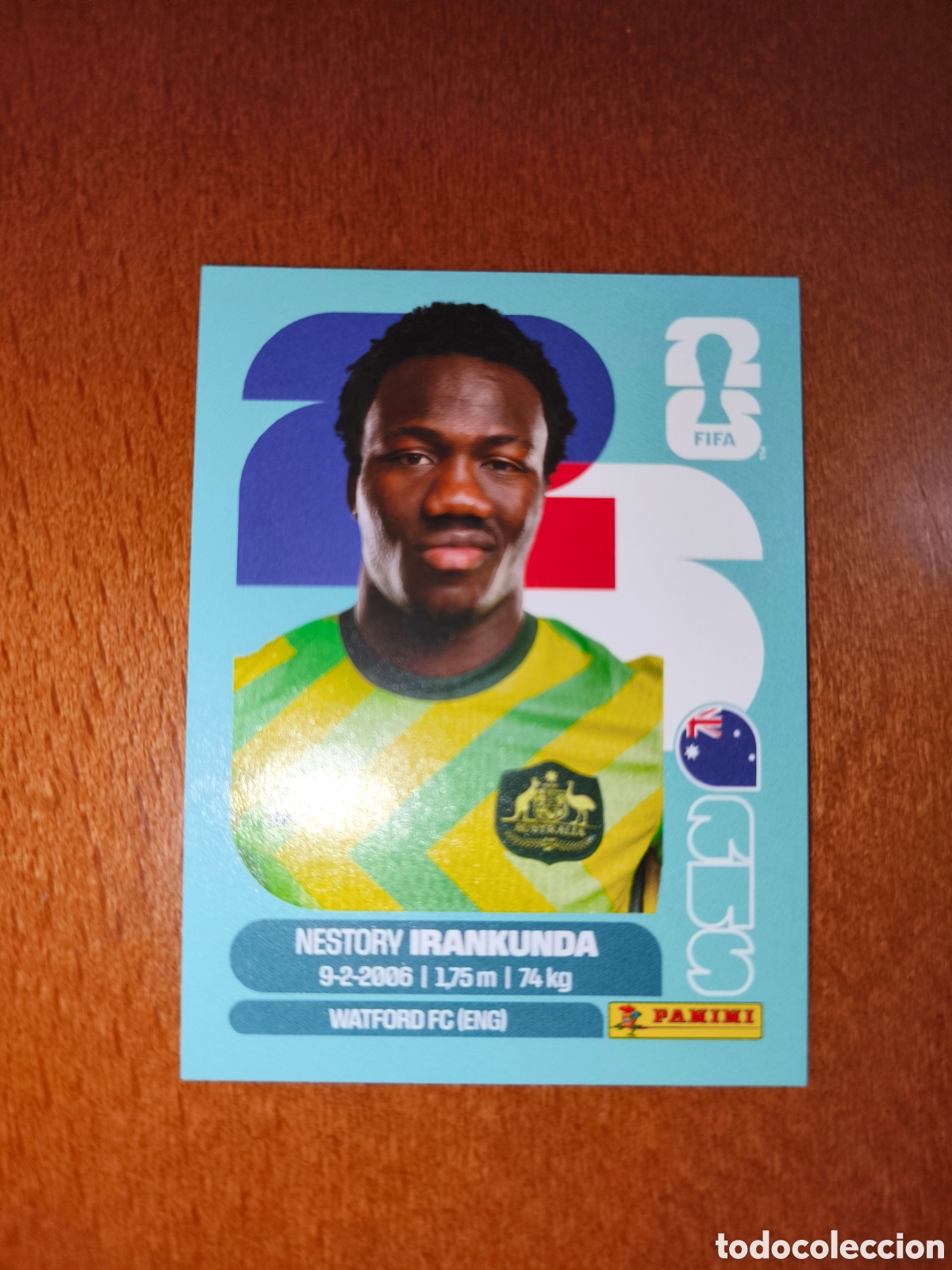 Cromos de F&uacute;tbol: AUS19 Nestory Irankunda AUS 19 Fifa World Cup 2026 Australia