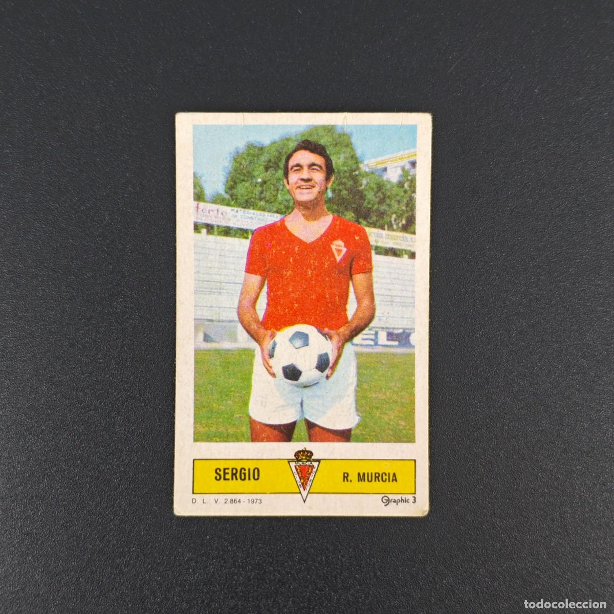 Cromos de F&uacute;tbol: CROMO FUTBOL LIGA ESTE SERGIO REAL MURCIA NUNCA PEGADO SIN PEGAR 73 74 1973 1974 RA526