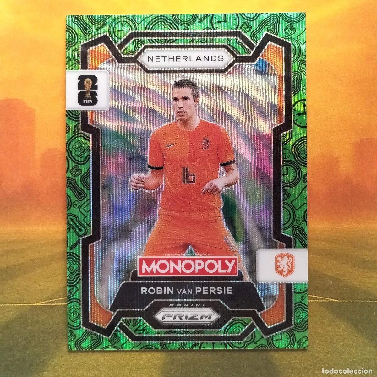 Football Stickers: #76 Robin Van Persie | Netherlands | Green Wave | 2026 Monopoly Prizm FIFA World Cup