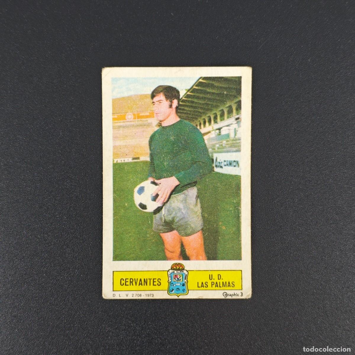 Football Stickers: CROMO LIGA ESTE CERVANTES U. D. LAS PALMAS LEER NUNCA PEGADO SIN PEGAR 73 74 1973 1974 RA526