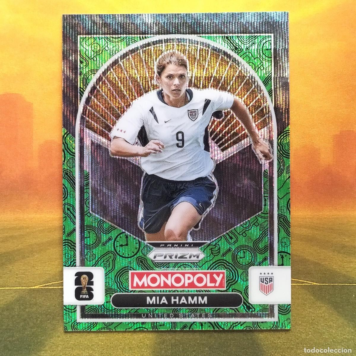Cromos de F&uacute;tbol: #91 Mia Hamm | United States | Green Wave | 2026 Monopoly Prizm FIFA World Cup