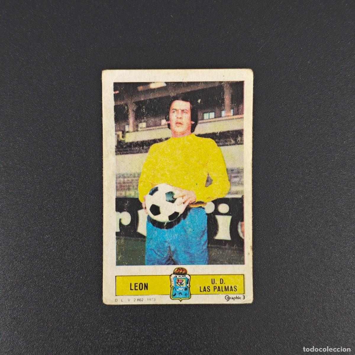 Cromos de F&uacute;tbol: CROMO FUTBOL LIGA ESTE LEON U. D. LAS PALMAS LEER NUNCA PEGADO SIN PEGAR 73 74 1973 1974 RA526