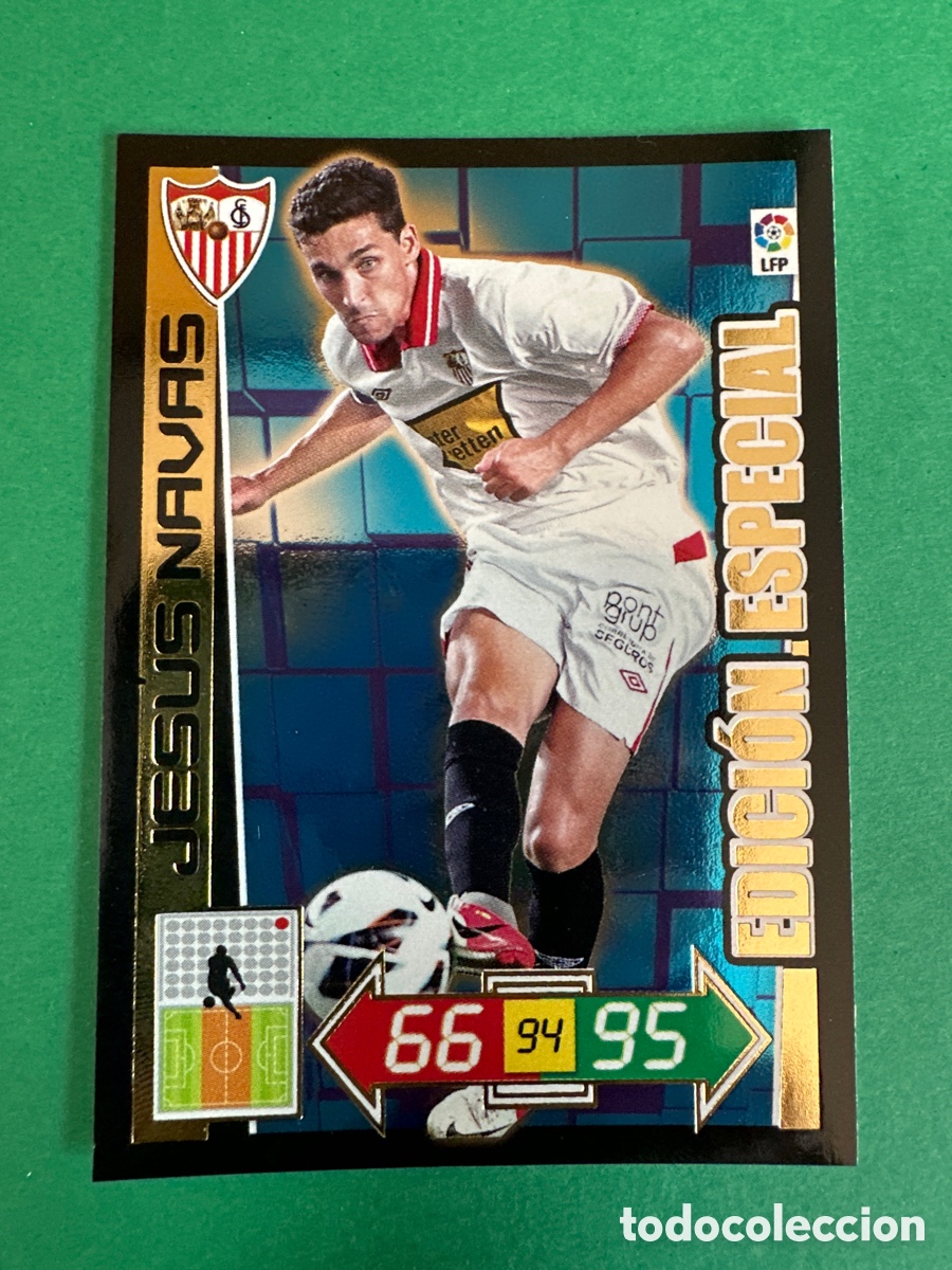 Fu&szlig;ball-Sticker: JES&Uacute;S NAVAS (SEVILLA) EDICI&Oacute;N ESPECIAL LIMITADA ADRENALYN XL LIGA 2012-2013 12 13 PANINI