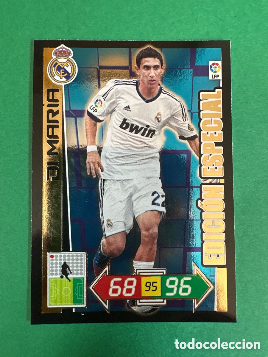Football Stickers: DI MAR&Iacute;A (R.MADRID) EDICI&Oacute;N ESPECIAL LIMITADA ADRENALYN XL LIGA 2012-2013 12 13 TRADING CARD PANINI