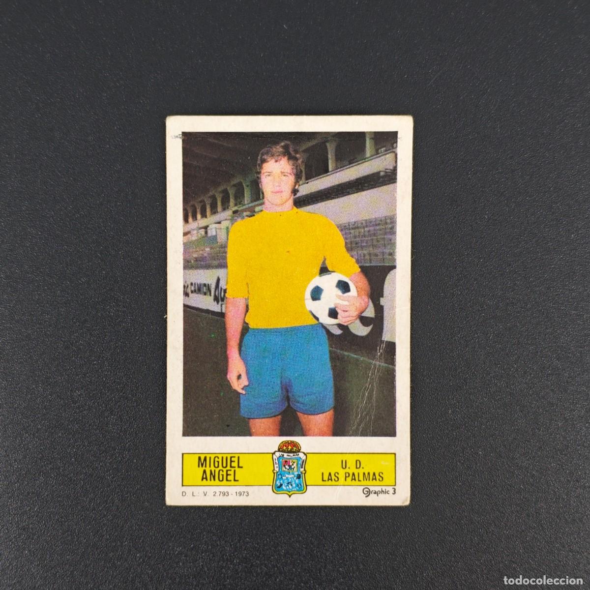 Cromos de F&uacute;tbol: CROMO FUTBOL LIGA ESTE MIGUEL ANGEL U. D. LAS PALMAS NUNCA PEGADO SIN PEGAR 73 74 1973 1974 RA526