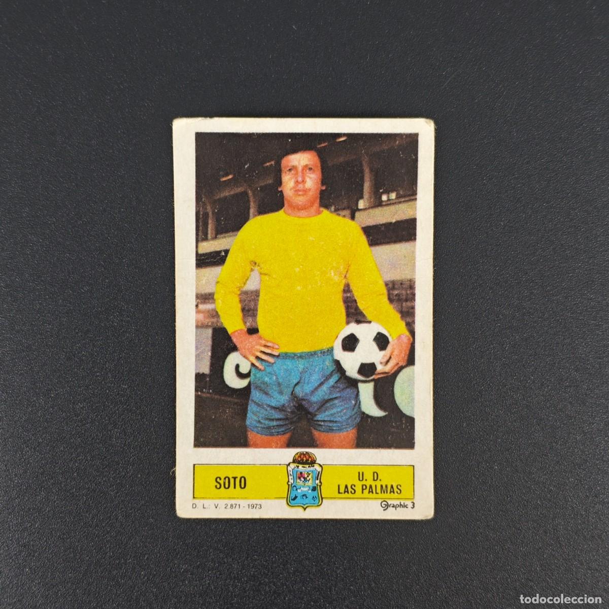 Cromos de F&uacute;tbol: CROMO FUTBOL LIGA ESTE SOTO U. D. LAS PALMAS NUNCA PEGADO SIN PEGAR 73 74 1973 1974 RA526