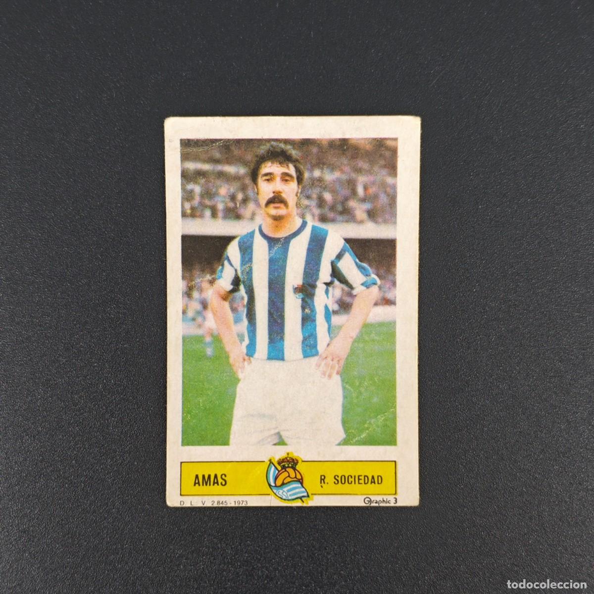 Football Stickers: CROMO FUTBOL LIGA ESTE AMAS REAL SOCIEDAD NUNCA PEGADO SIN PEGAR 73 74 1973 1974 RA526