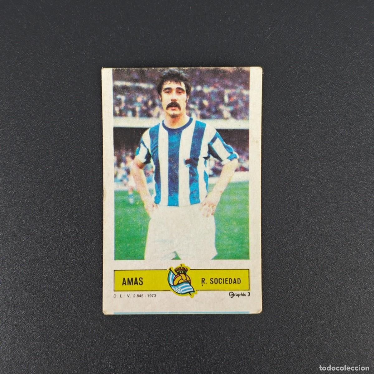 Fu&szlig;ball-Sticker: CROMO FUTBOL LIGA ESTE AMAS REAL SOCIEDAD NUNCA PEGADO SIN PEGAR 73 74 1973 1974 RA526