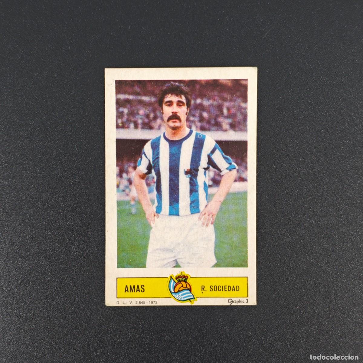 Fu&szlig;ball-Sticker: CROMO FUTBOL LIGA ESTE AMAS REAL SOCIEDAD NUNCA PEGADO SIN PEGAR 73 74 1973 1974 RA526