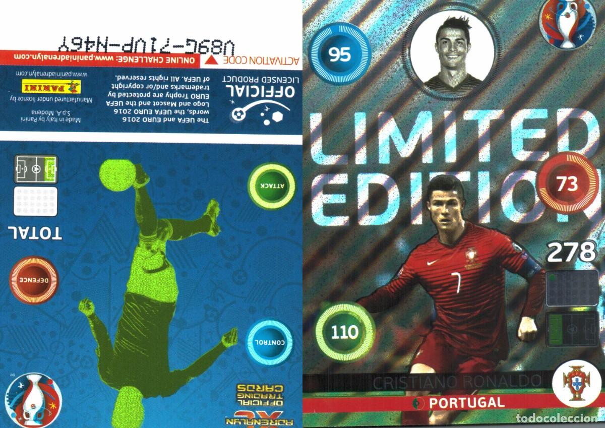 Fu&szlig;ball-Sticker: Cromo Cristiano Ronaldo - Panini - Adrenalyn XL Euro 2016 - 2015-2016