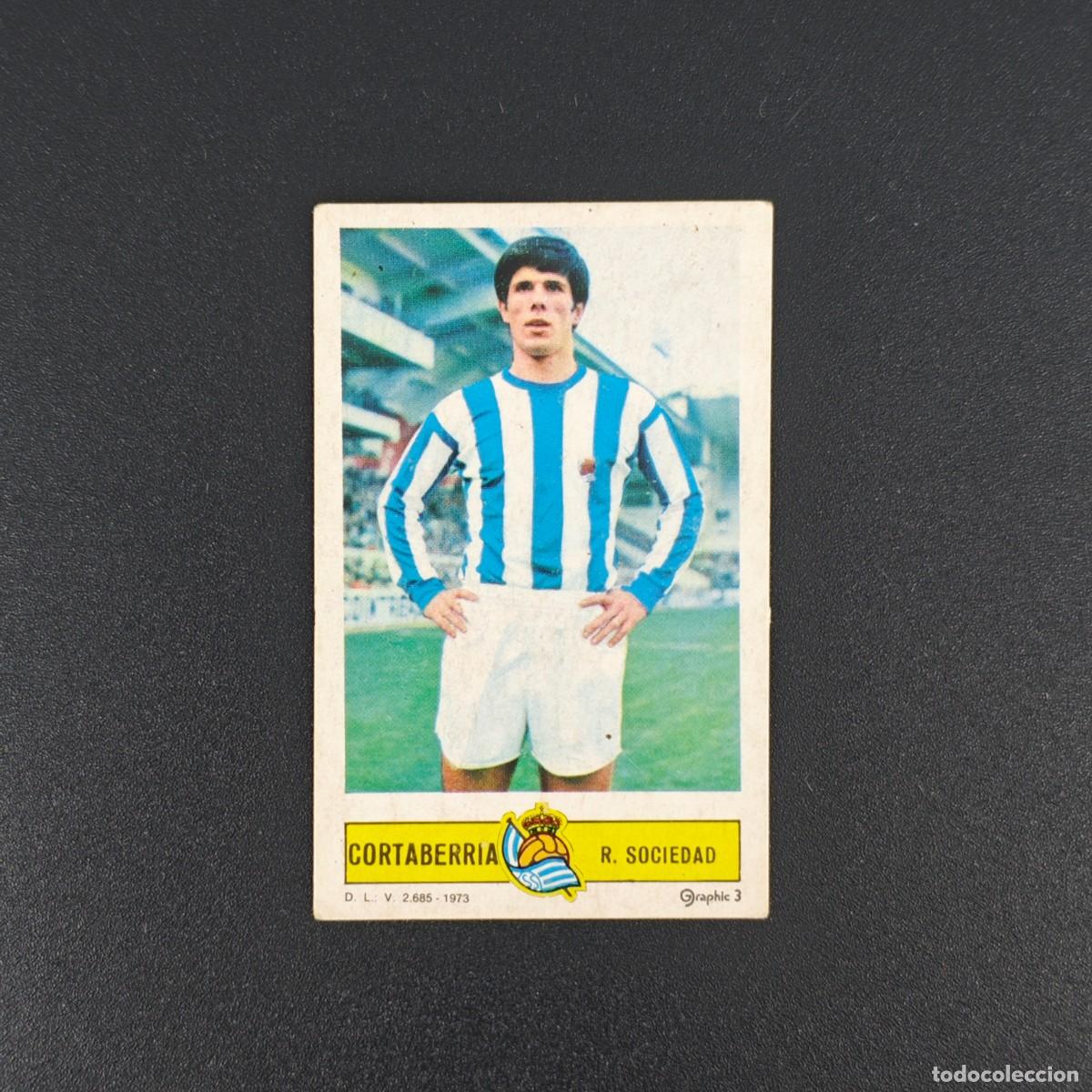 Fu&szlig;ball-Sticker: CROMO FUTBOL LIGA ESTE CORTABERRIA REAL SOCIEDAD NUNCA PEGADO SIN PEGAR 73 74 1973 1974 RA526
