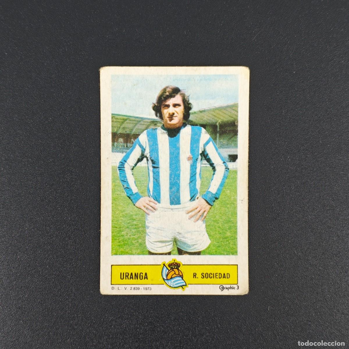 Cromos de F&uacute;tbol: CROMO FUTBOL LIGA ESTE URANGA REAL SOCIEDAD NUNCA PEGADO SIN PEGAR 73 74 1973 1974 RA526