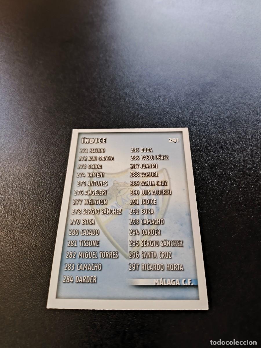 Cromos de F&uacute;tbol: 290 INDICE MALAGA MUNDICROMO LIGA 2014 2015 14 15 NO PANINI ESTE