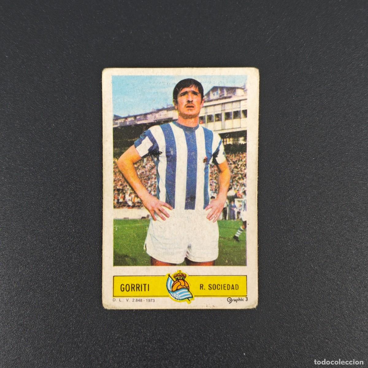 Cromos de F&uacute;tbol: CROMO FUTBOL LIGA ESTE GORRITI REAL SOCIEDAD NUNCA PEGADO SIN PEGAR 73 74 1973 1974 RA526