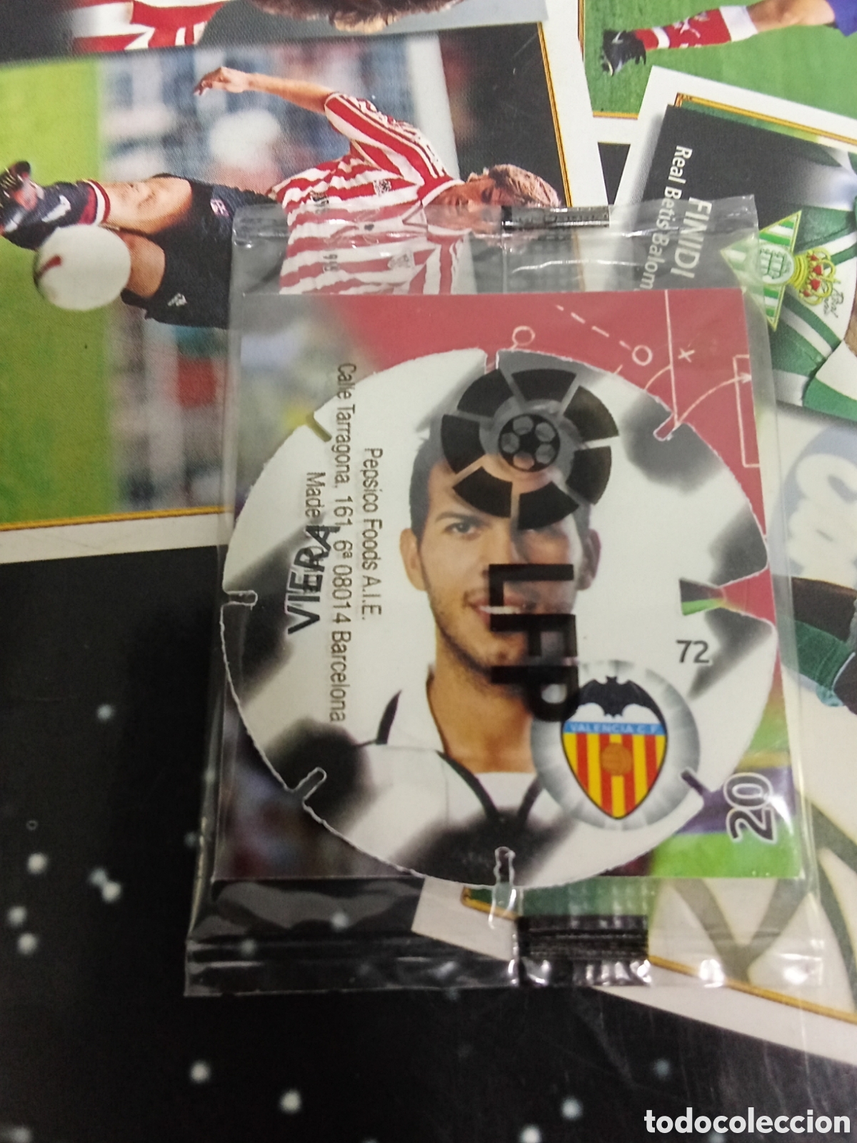 Cromos de Futebol: N&ordm; 72 VIERA VALENCIA TAZO LIGA 2012-2013 MATULIGA 12-13 NUEVO