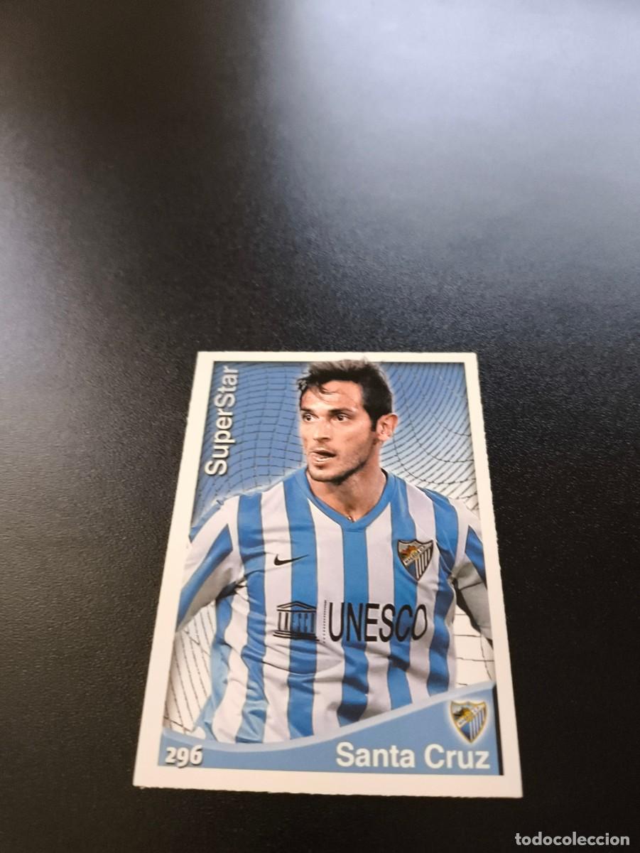 Cromos de F&uacute;tbol: 296 Roque Santa Cruz SUPERSTAR MATE MALAGA MUNDICROMO LIGA 2014 2015 14 15 NO PANINI ESTE