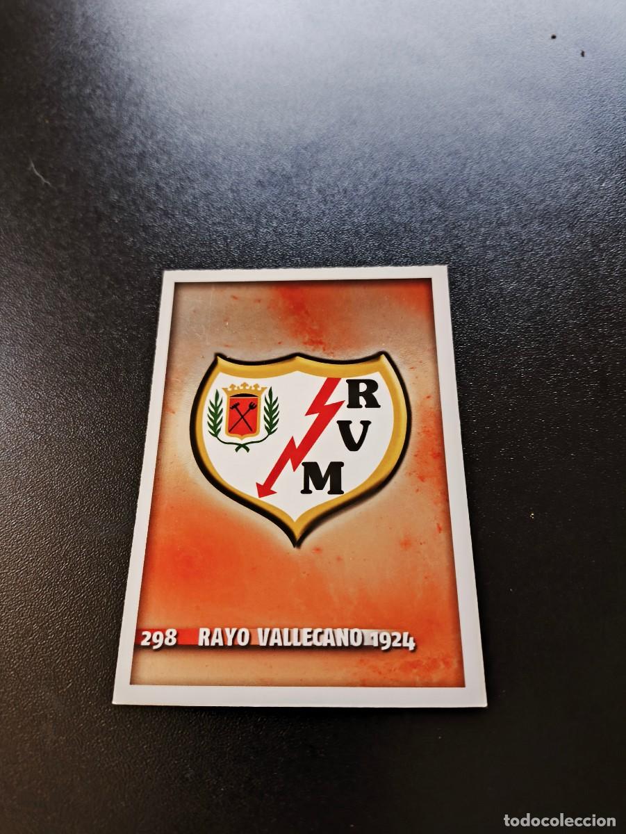 Cromos de F&uacute;tbol: 298 ESCUDO BRILLO LISO RAYO VALLECANO MUNDICROMO LIGA 2014 2015 14 15 NO PANINI ESTE
