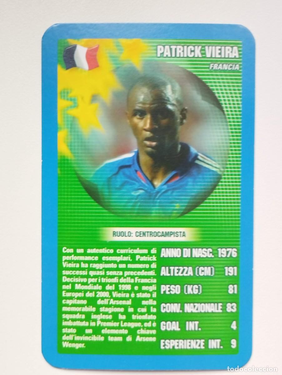 Cartes &agrave; collectionner de Football: CARTA CARD TOP TRUMPS 2005 Patrick Vieira Francia