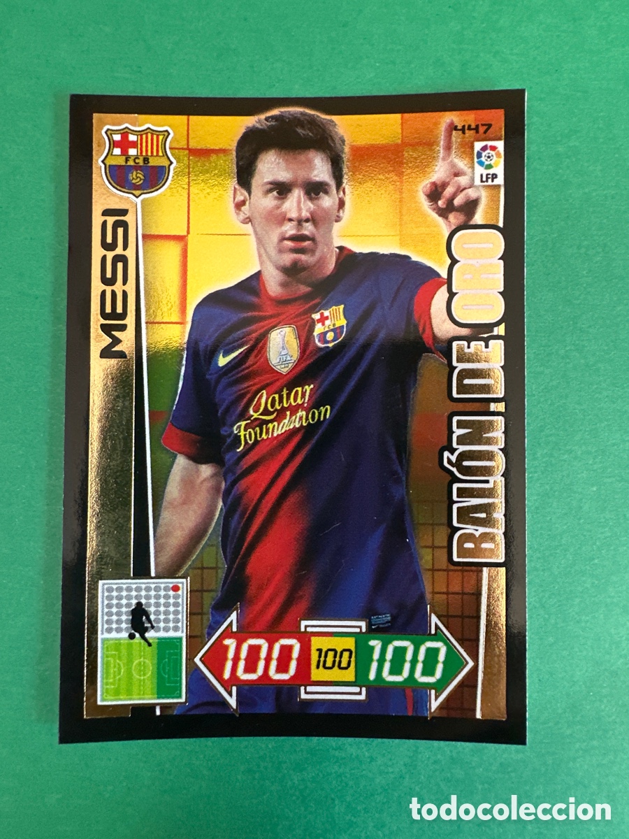 Cromos de F&uacute;tbol: MESSI (F.C.BARCELONA) BAL&Oacute;N DE ORO ADRENALYN XL LIGA 2012-2013 12 13 PANINI