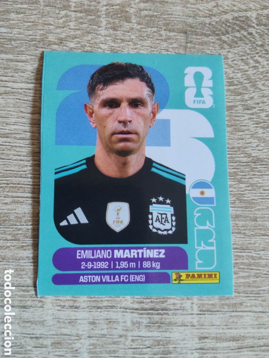 Cromos de F&uacute;tbol: Panini mundial 2026 ARG 2 Emiliano Mart&iacute;nez Argentina