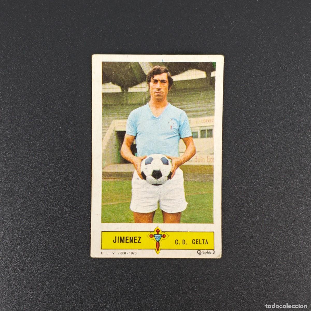 Cromos de F&uacute;tbol: CROMO FUTBOL LIGA ESTE JIMENEZ CELTA VIGO NUNCA PEGADO SIN PEGAR 73 74 1973 1974 RA526
