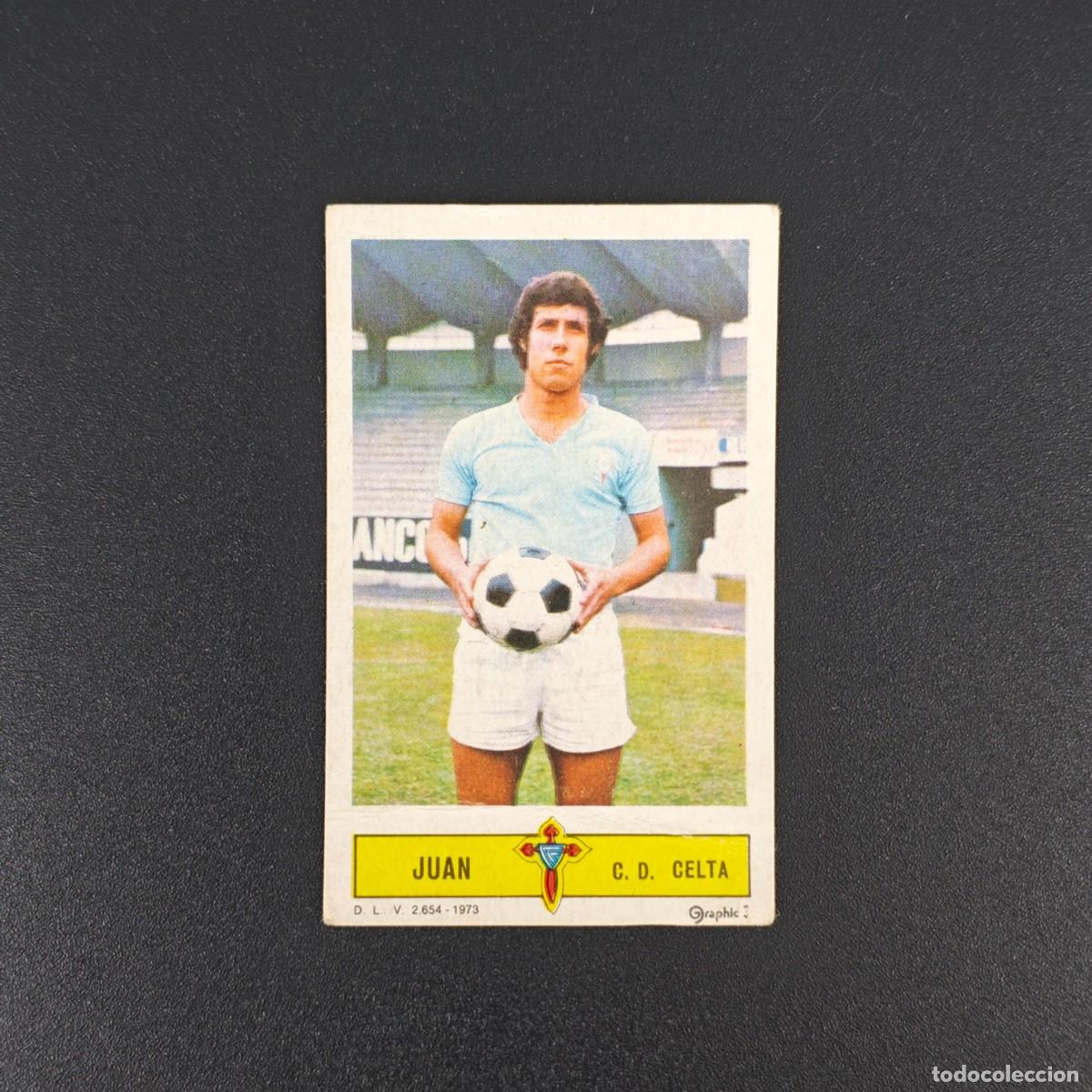 Cromos de F&uacute;tbol: CROMO FUTBOL LIGA ESTE JUAN CELTA VIGO NUNCA PEGADO SIN PEGAR 73 74 1973 1974 RA526