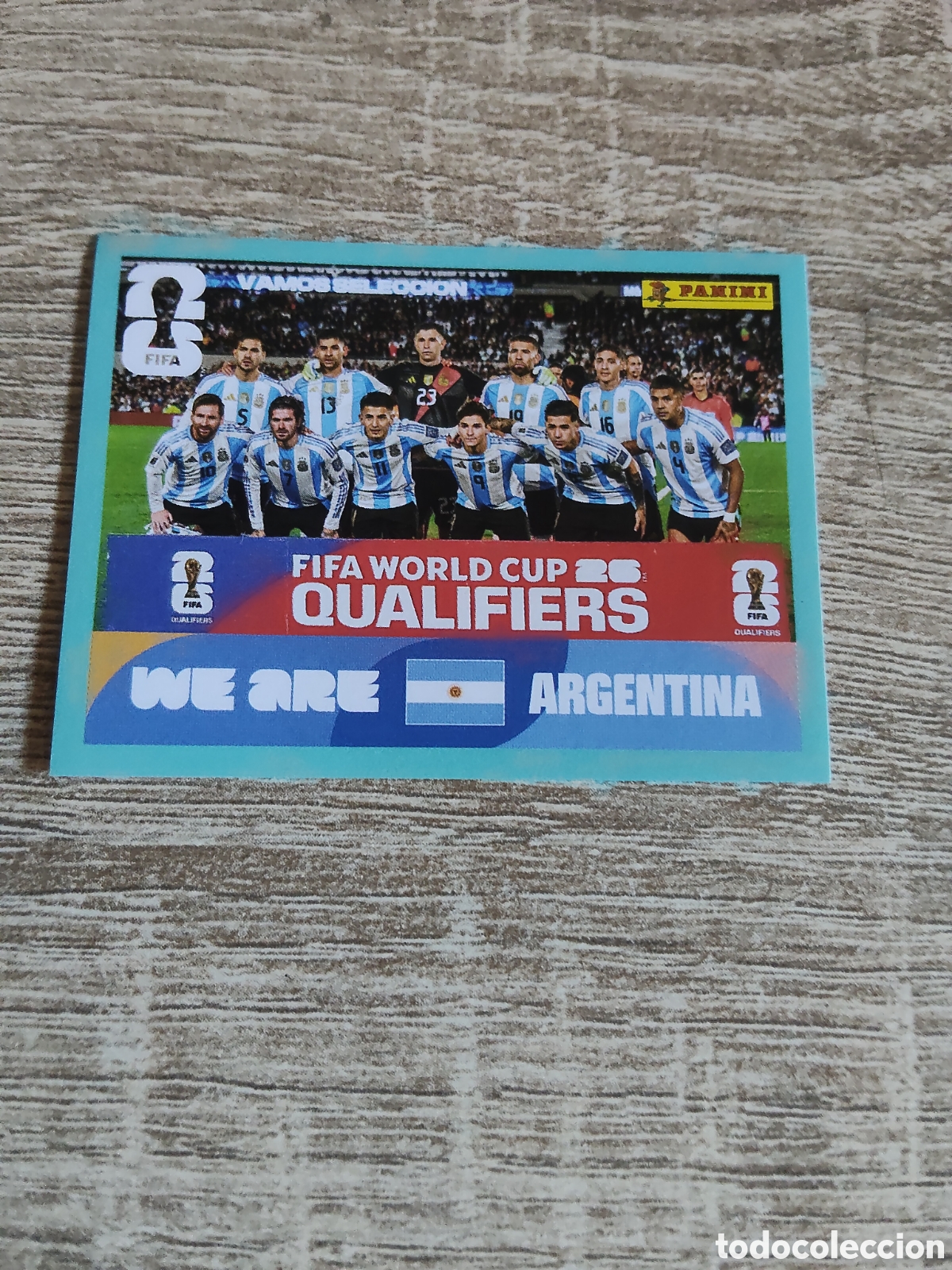 Cromos de F&uacute;tbol: Panini mundial 2026 ARG 13 alineaci&oacute;n Argentina