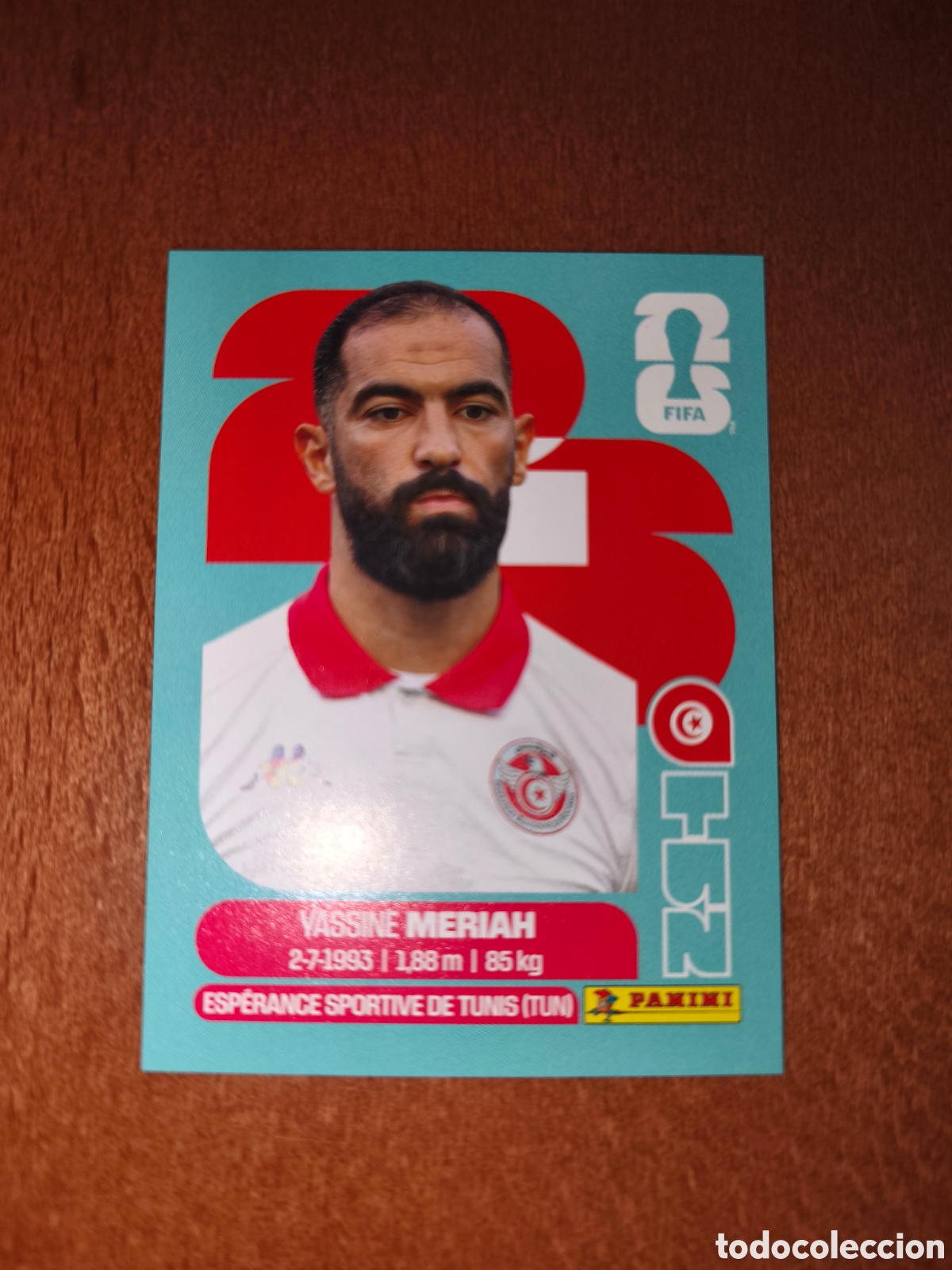 Cromos de F&uacute;tbol: TUN6 Yassine Meriah TUN 6 Fifa World Cup 2026 T&uacute;nez
