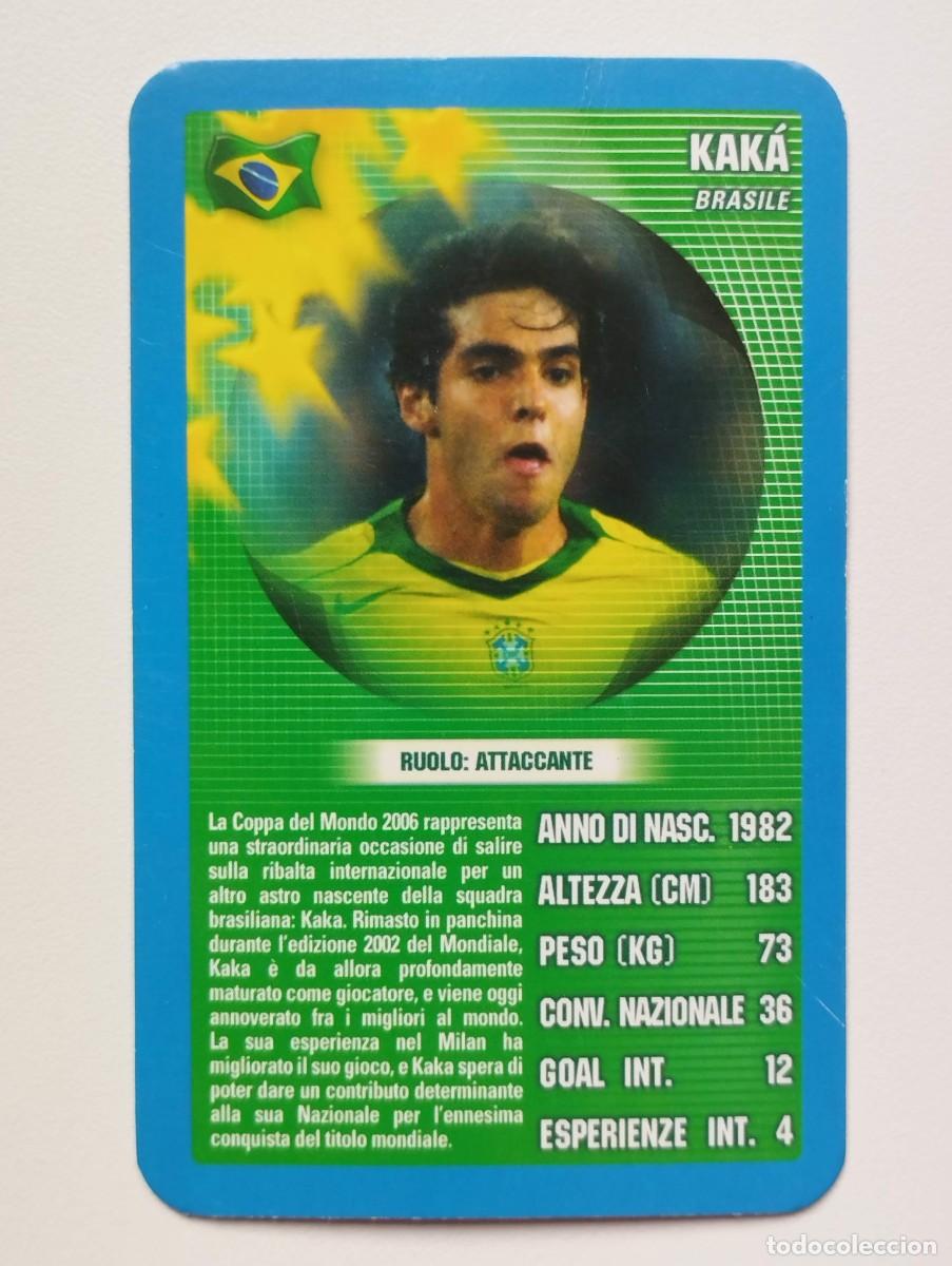 Cartes &agrave; collectionner de Football: CARTA CARD TOP TRUMPS 2005 Kaka Brasil