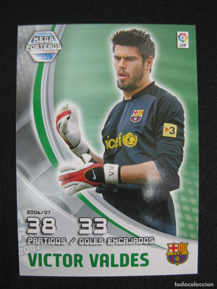 Cromos de F&uacute;tbol: VICTOR VALDES (F.C. BARCELONA) - N&ordm; 392 - MEGAPORTEROS - MEGACRACKS 2007-2008 - PANINI - 07-08.