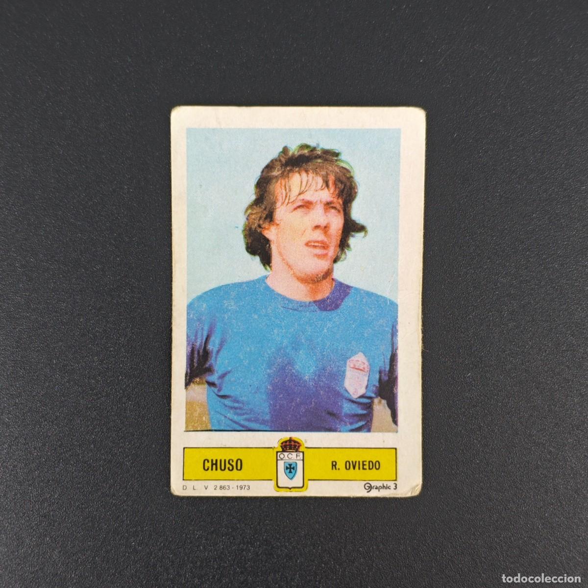 Cromos de F&uacute;tbol: CROMO FUTBOL LIGA ESTE CHUSO REAL OVIEDO NUNCA PEGADO SIN PEGAR 73 74 1973 1974 RA526