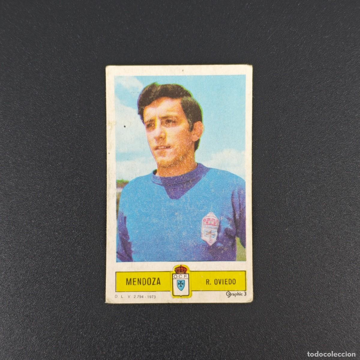 Cromos de F&uacute;tbol: CROMO FUTBOL LIGA ESTE MENDOZA REAL OVIEDO NUNCA PEGADO SIN PEGAR 73 74 1973 1974 RA526