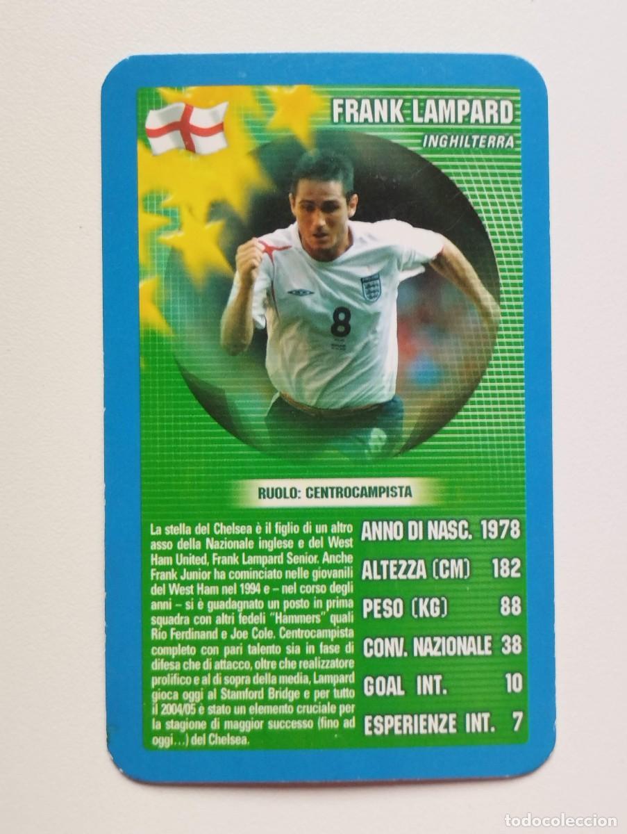 Cartes &agrave; collectionner de Football: CARTA CARD TOP TRUMPS 2005 Frank Lampard Inglaterra
