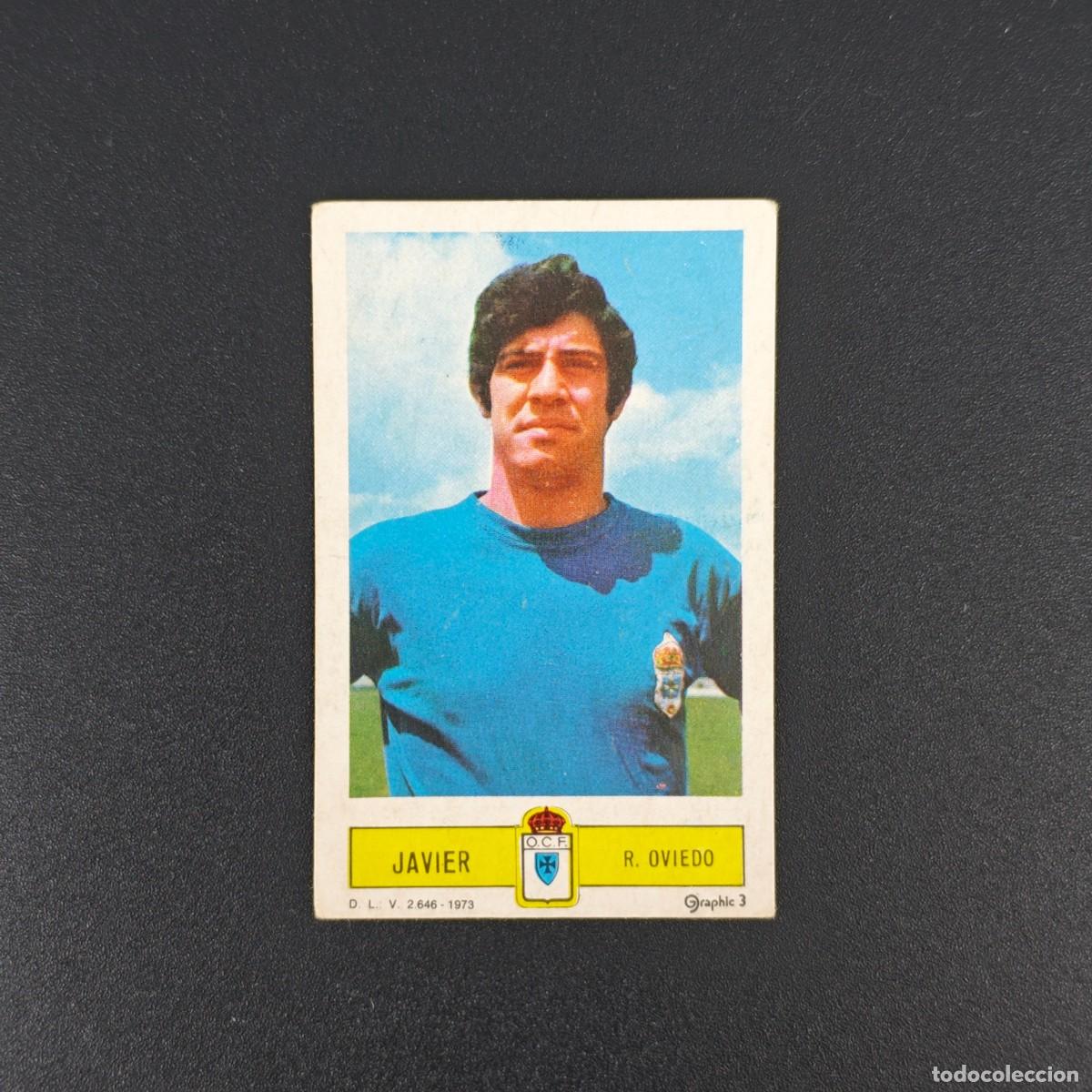 Cromos de F&uacute;tbol: CROMO FUTBOL LIGA ESTE JAVIER REAL OVIEDO NUNCA PEGADO SIN PEGAR 73 74 1973 1974 RA526