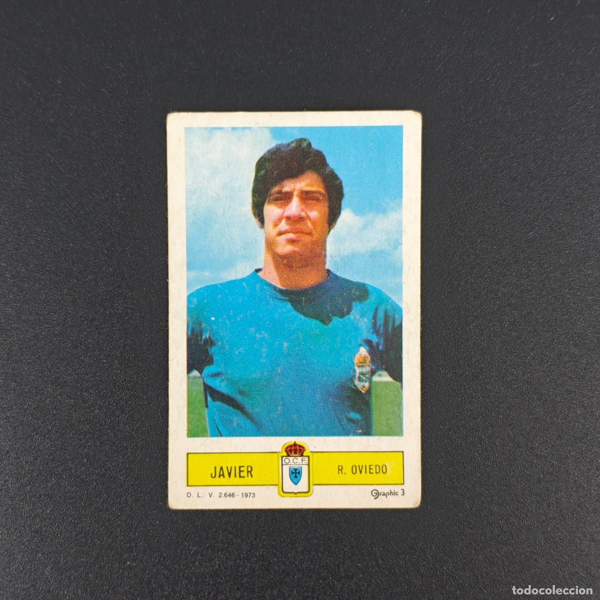 Cromos de F&uacute;tbol: CROMO FUTBOL LIGA ESTE JAVIER REAL OVIEDO NUNCA PEGADO SIN PEGAR 73 74 1973 1974 RA526