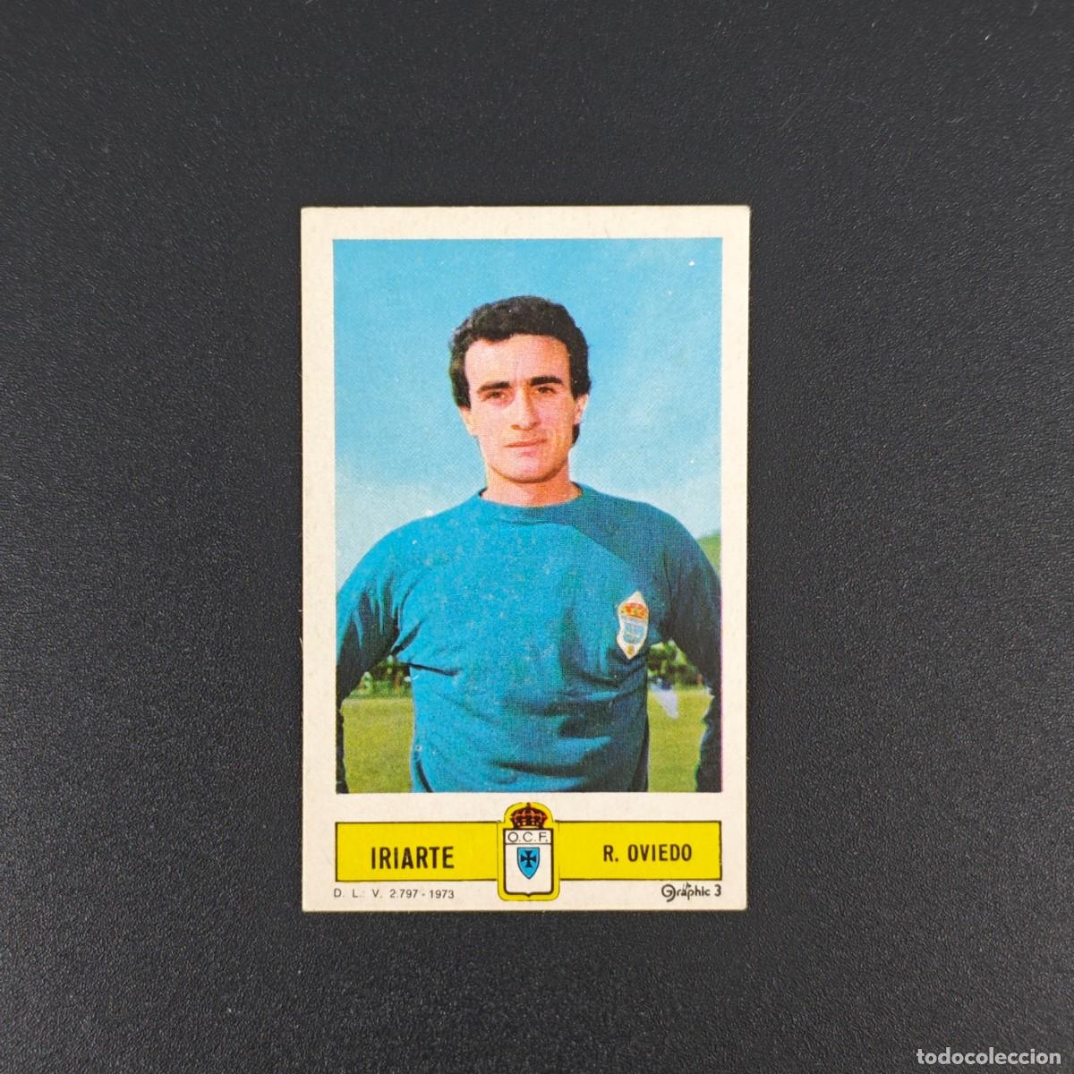 Fu&szlig;ball-Sticker: CROMO FUTBOL LIGA ESTE IRIARTE REAL OVIEDO NUNCA PEGADO SIN PEGAR 73 74 1973 1974 RA526