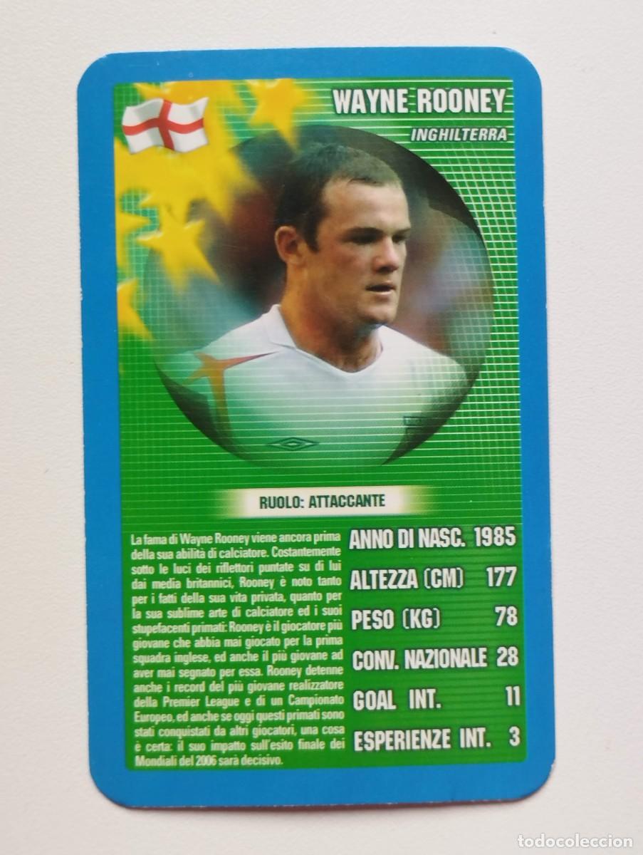 Cartes &agrave; collectionner de Football: CARTA CARD TOP TRUMPS 2005 Wayne Rooney Inglaterra
