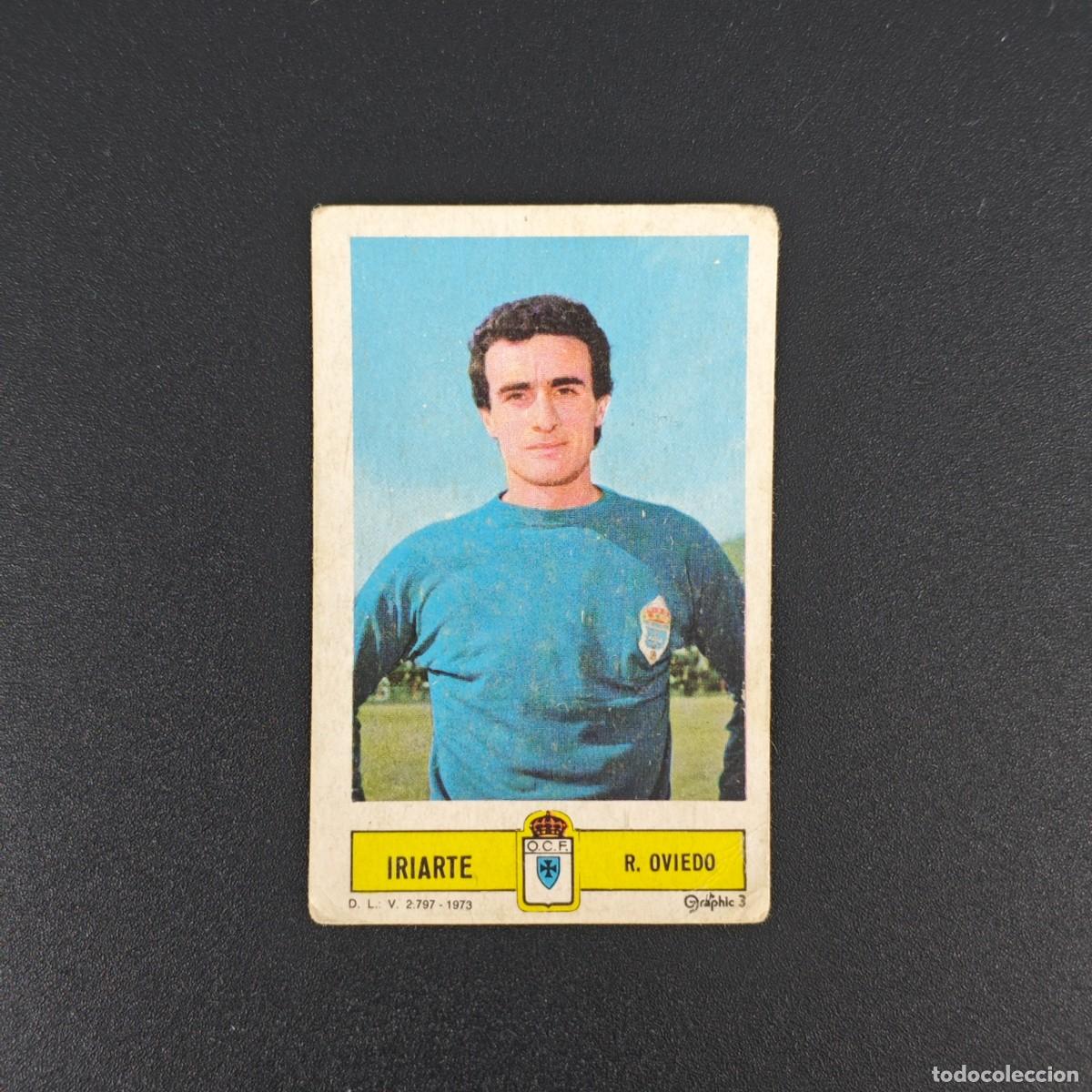 Fu&szlig;ball-Sticker: CROMO FUTBOL LIGA ESTE IRIARTE REAL OVIEDO NUNCA PEGADO SIN PEGAR 73 74 1973 1974 RA526