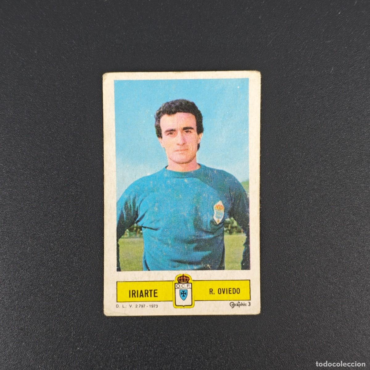Fu&szlig;ball-Sticker: CROMO FUTBOL LIGA ESTE IRIARTE REAL OVIEDO NUNCA PEGADO SIN PEGAR 73 74 1973 1974 RA526