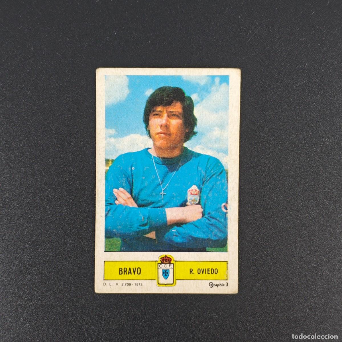 Fu&szlig;ball-Sticker: CROMO FUTBOL LIGA ESTE BRAVO REAL OVIEDO NUNCA PEGADO SIN PEGAR 73 74 1973 1974 RA526