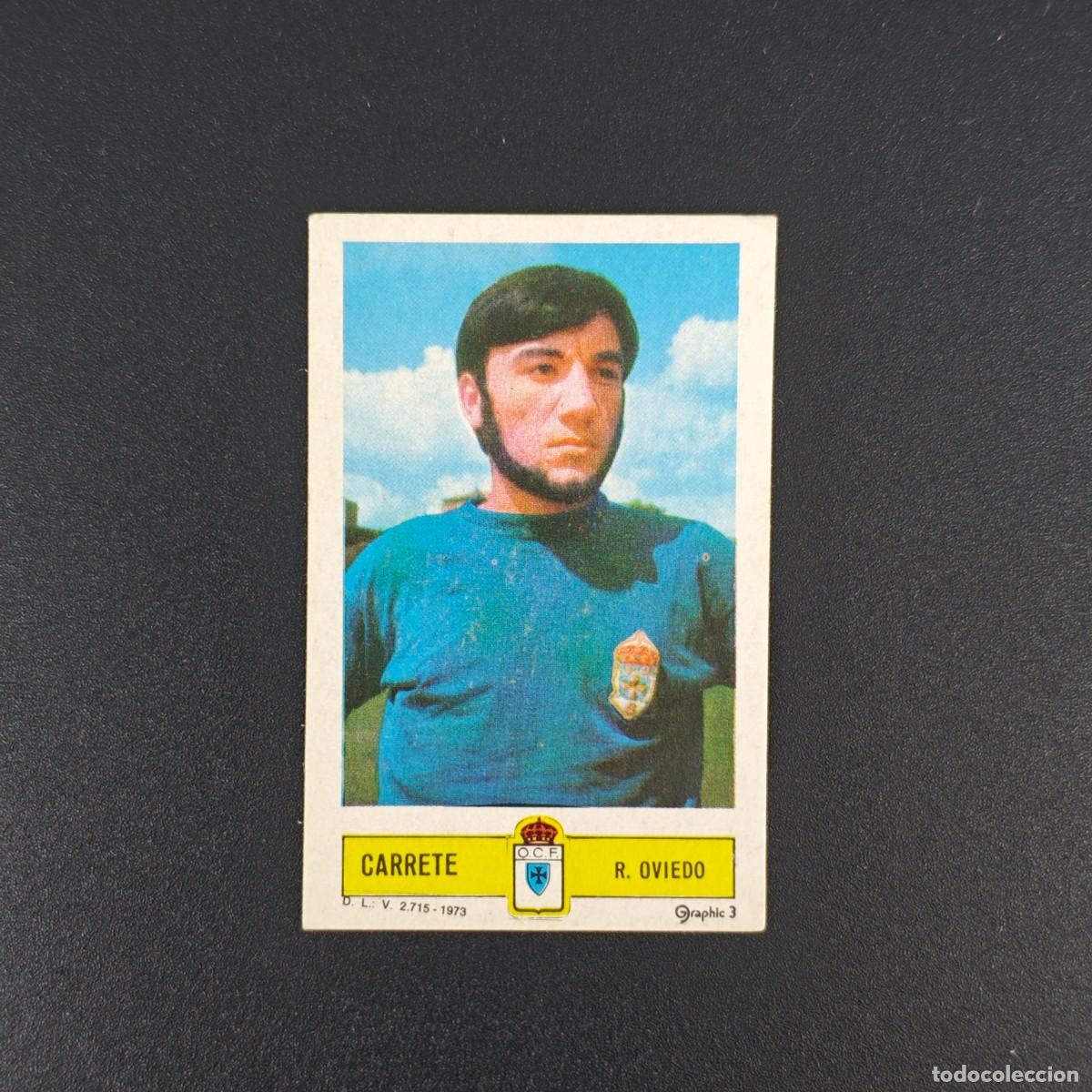 Cromos de F&uacute;tbol: CROMO FUTBOL LIGA ESTE CARRETE REAL OVIEDO NUNCA PEGADO SIN PEGAR 73 74 1973 1974 RA526