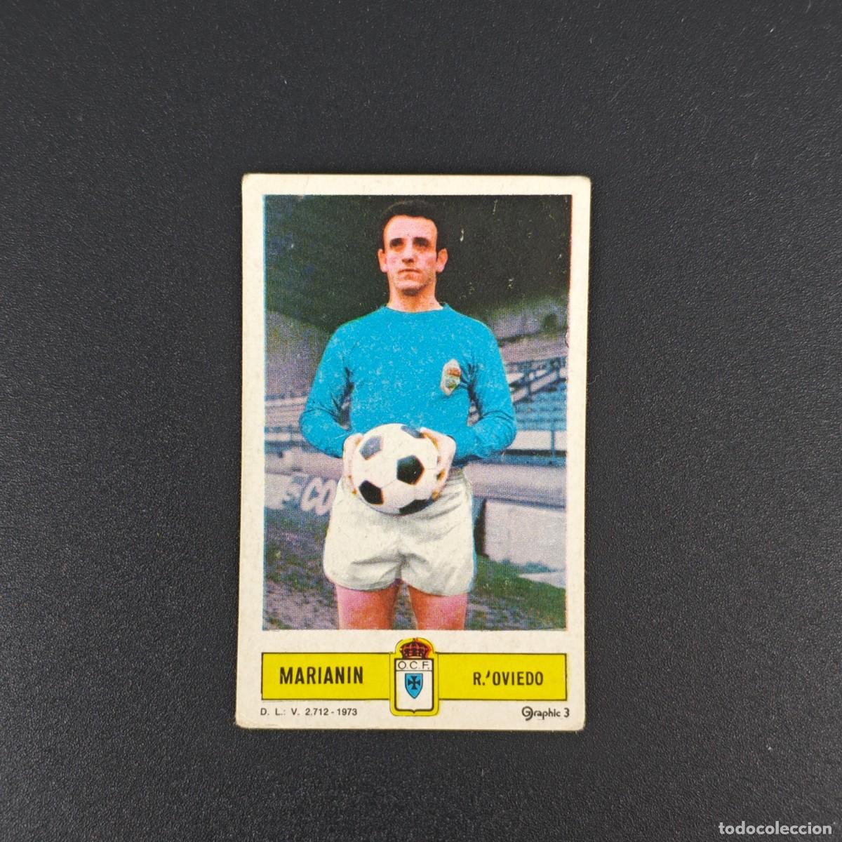 Cromos de F&uacute;tbol: CROMO FUTBOL LIGA ESTE MARIANIN REAL OVIEDO NUNCA PEGADO SIN PEGAR 73 74 1973 1974 RA526